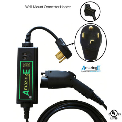 EV charger 16 amp j1772 connector holster